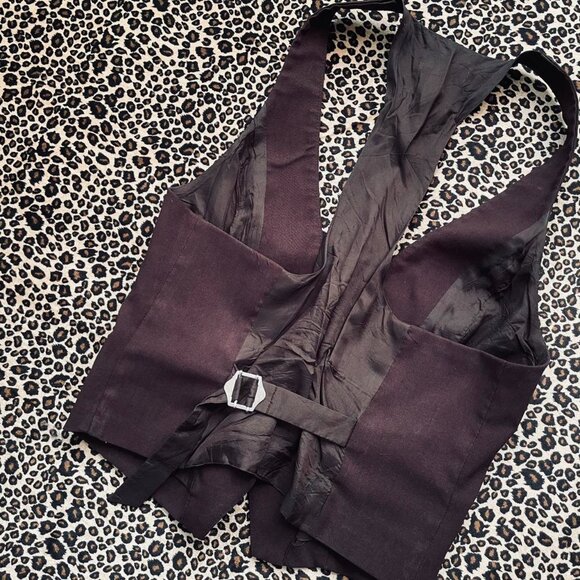 vintage brown crop vest - Picture 4 of 7
